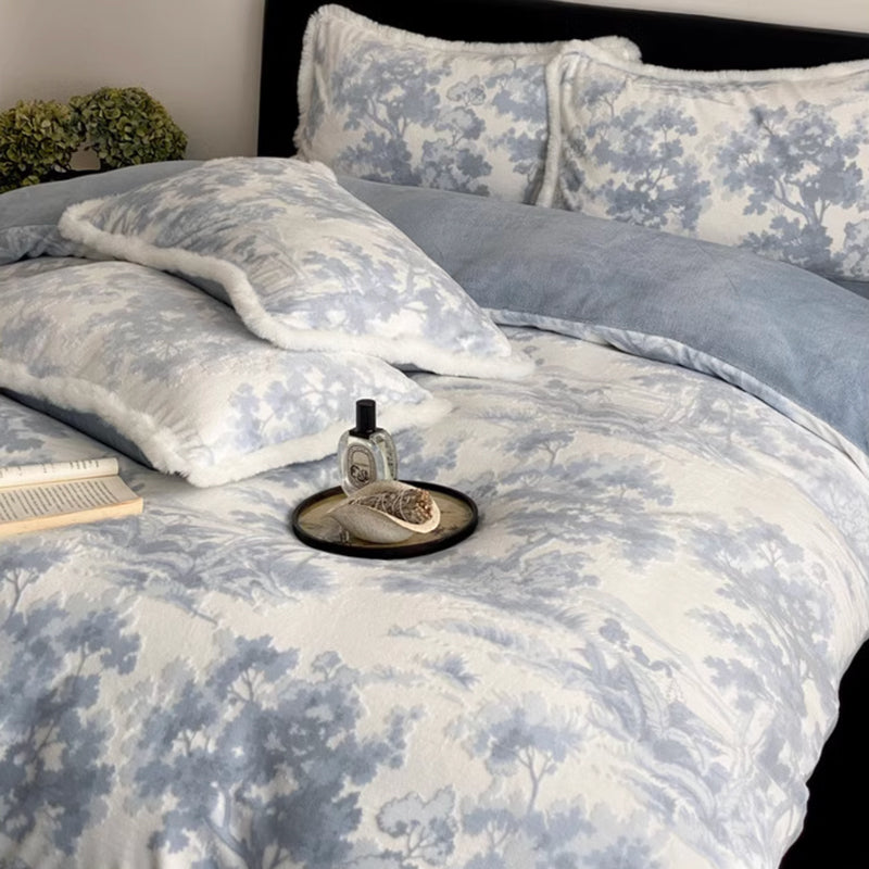 3color fur velvet bedlinen set