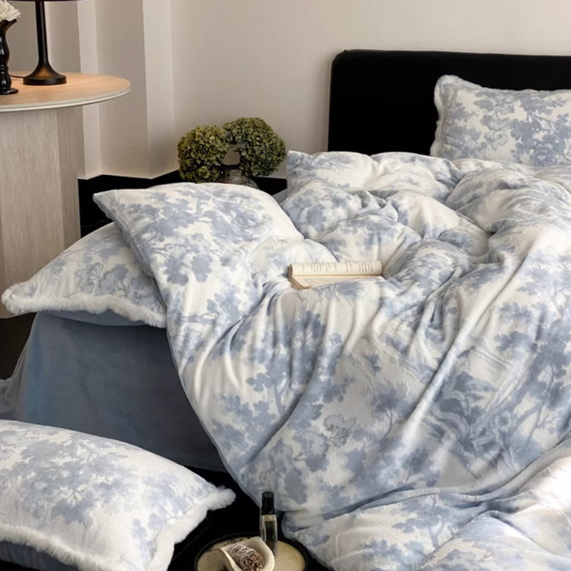 3color fur velvet bedlinen set