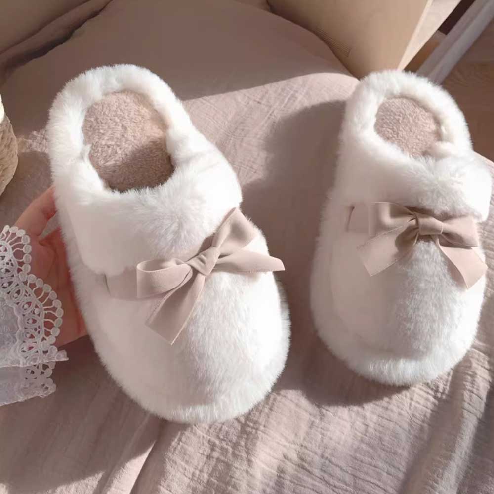 3color girly ribbon room shoes