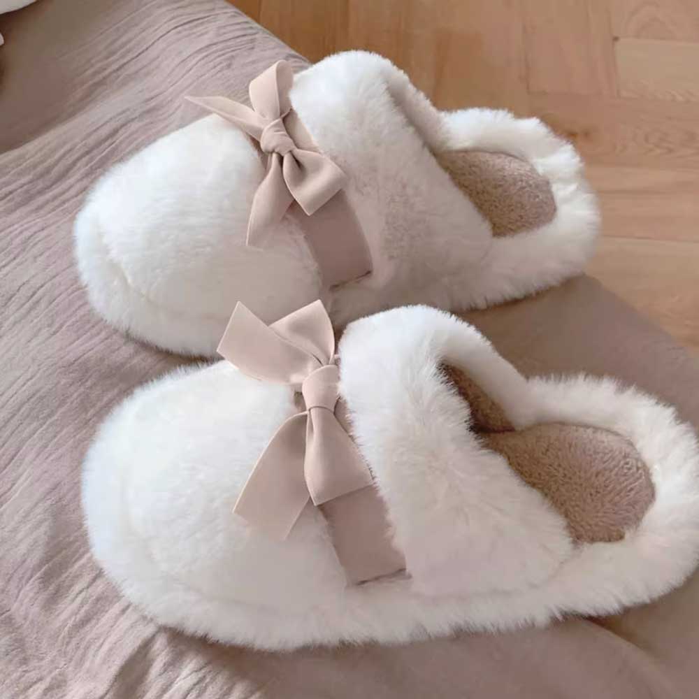 3color girly ribbon room shoes