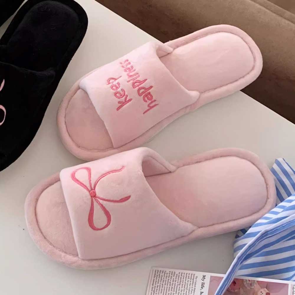 2type ribbon embroidery room shoes