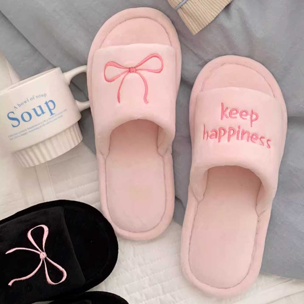2type ribbon embroidery room shoes