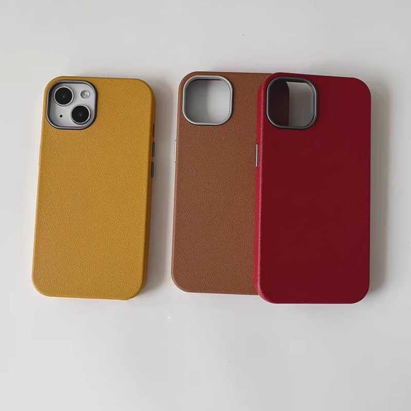 7color simple leather iPhone case
