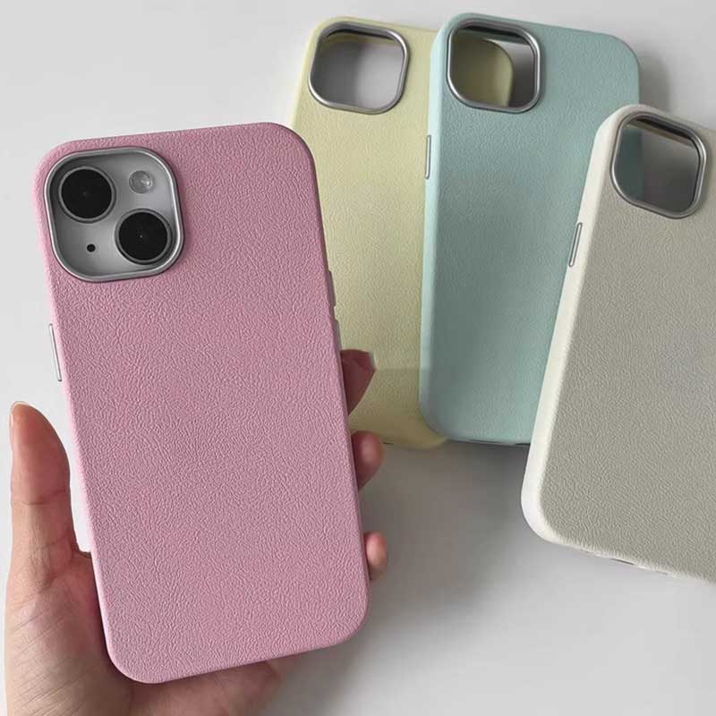 7color simple leather iPhone case