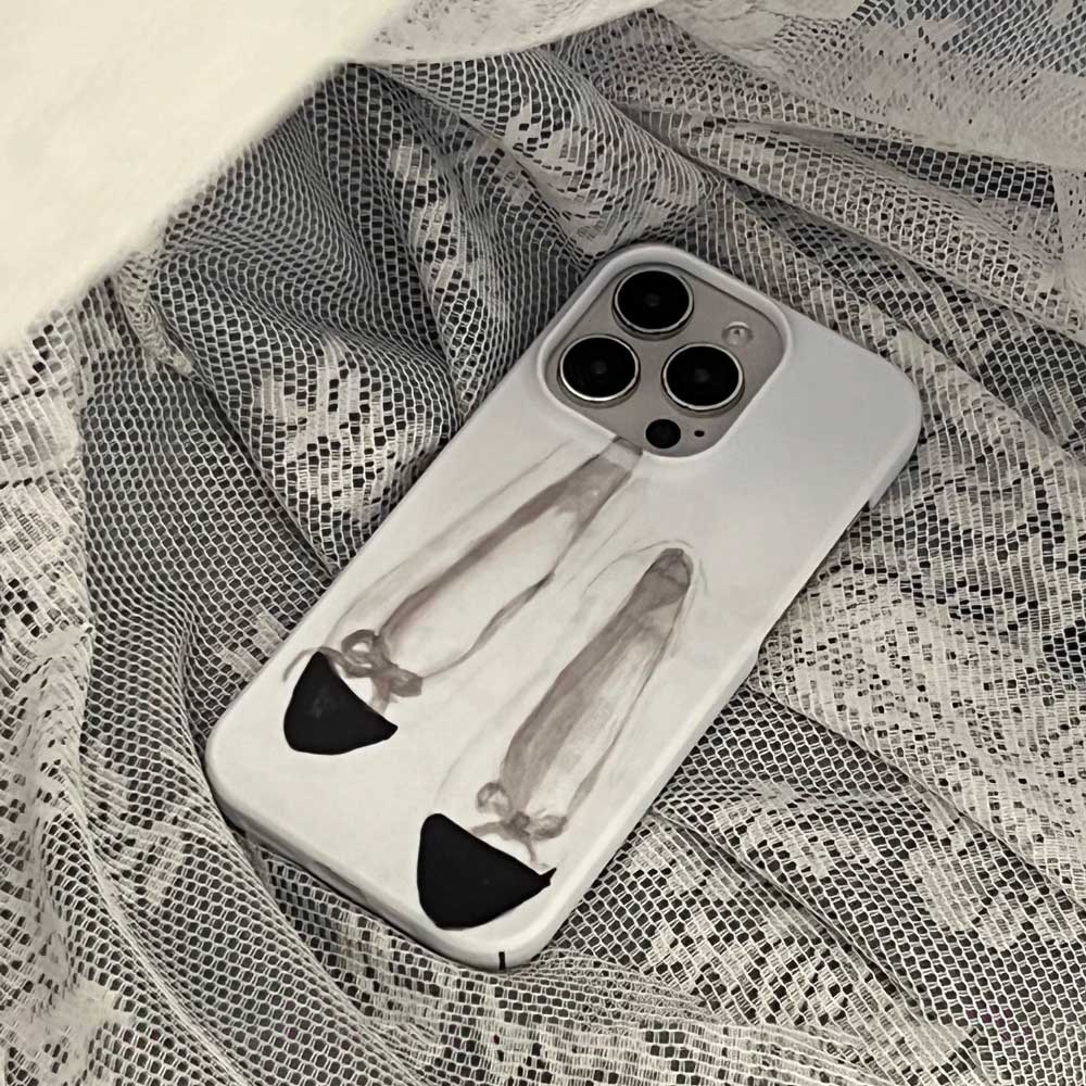 toe shoes paint iPhone case