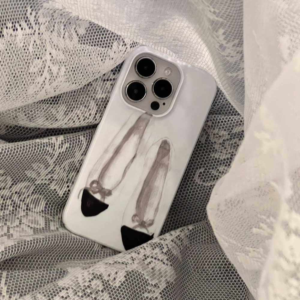 toe shoes paint iPhone case