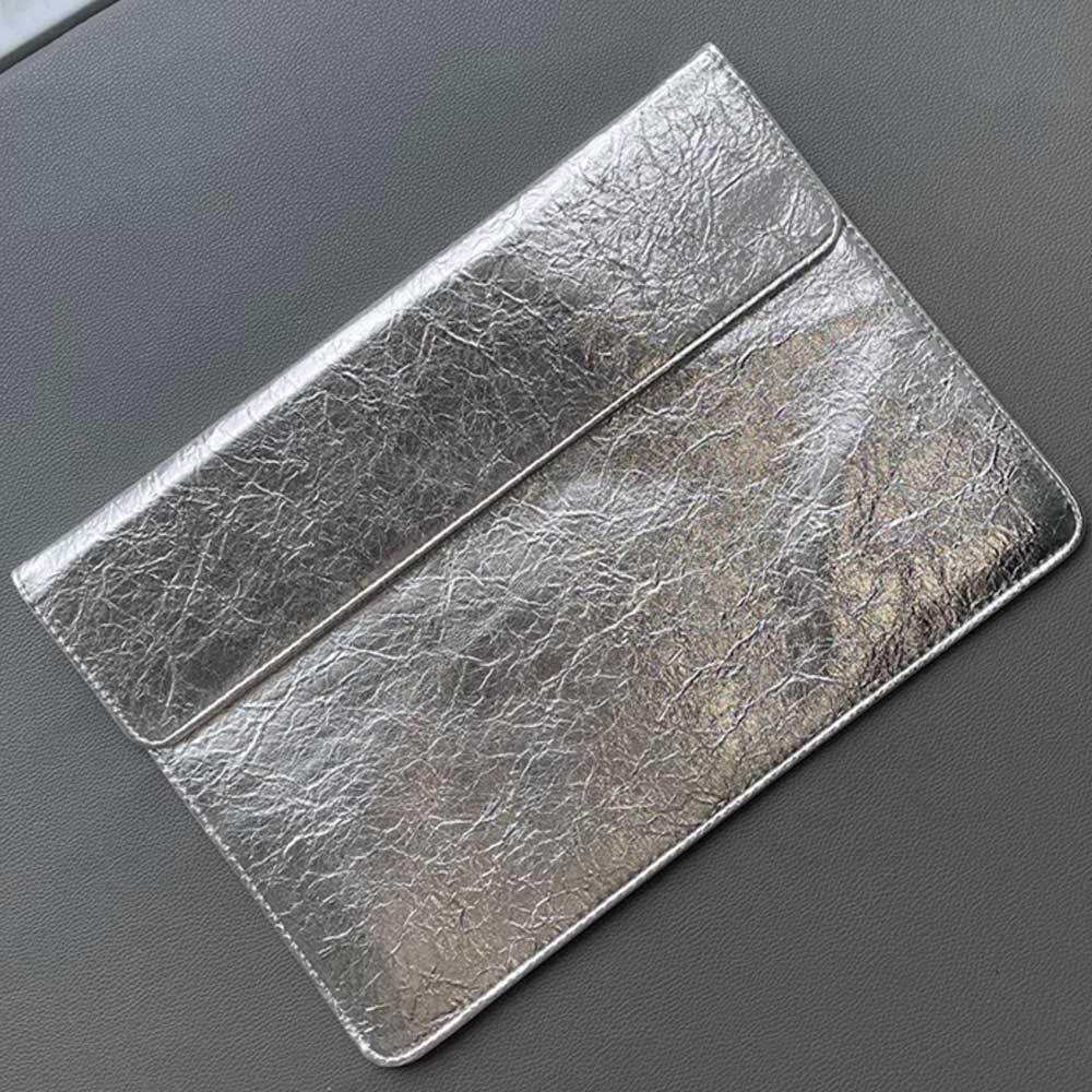 chrome silver PC bag