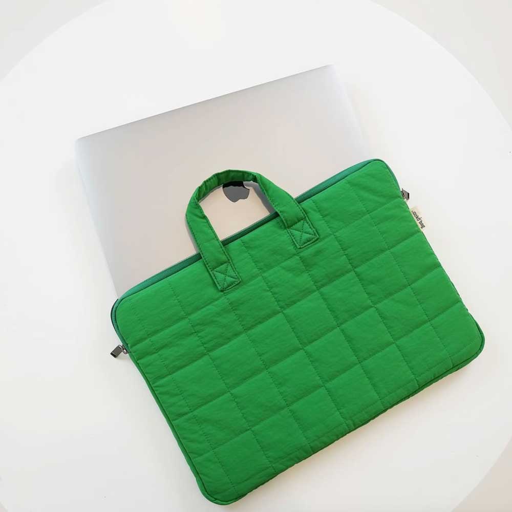 3color block stitch ipad & pc bag