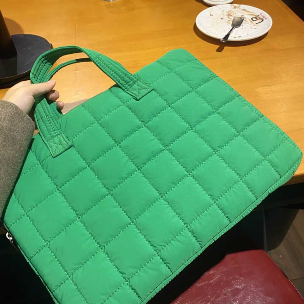 3color block stitch ipad & pc bag