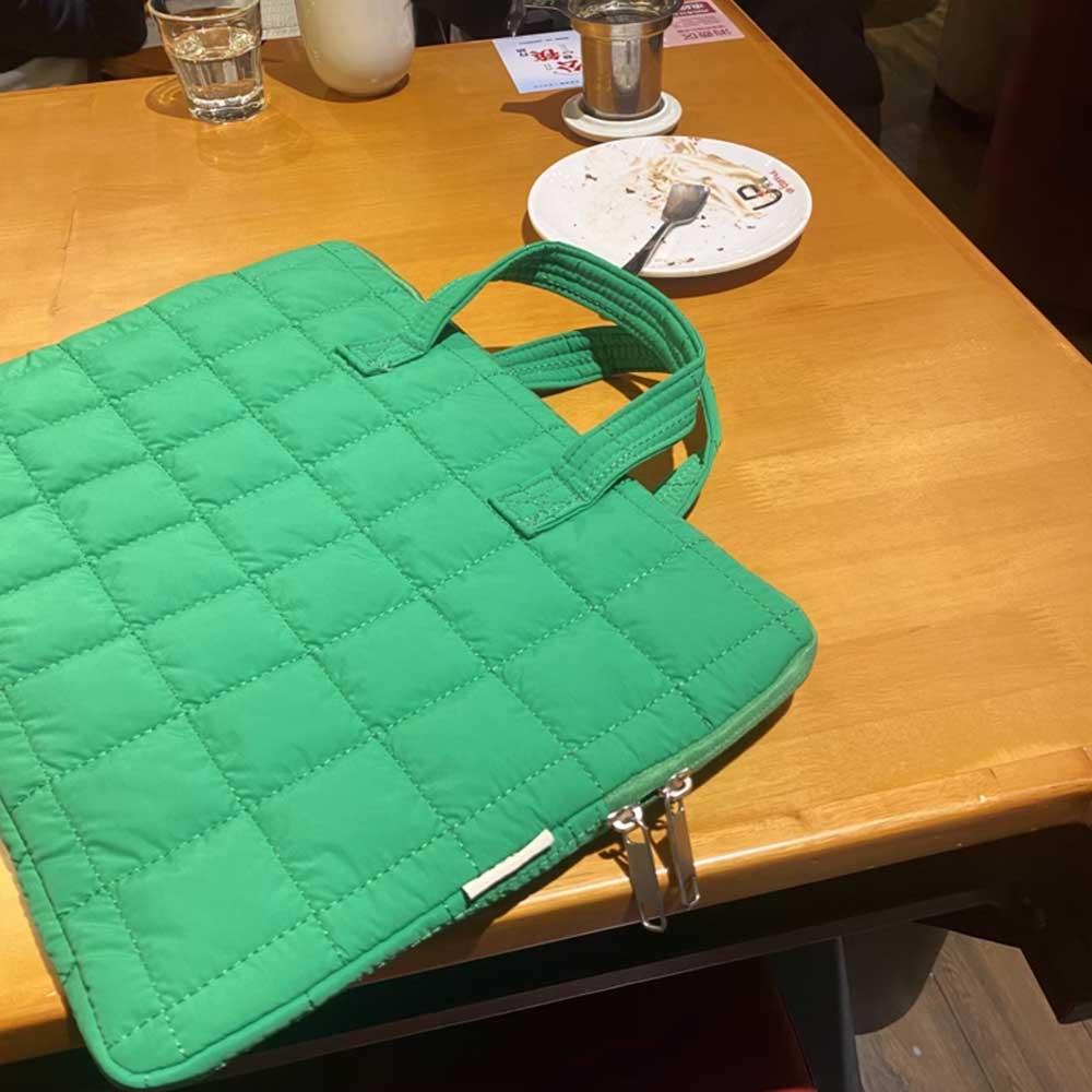 3color block stitch ipad & pc bag