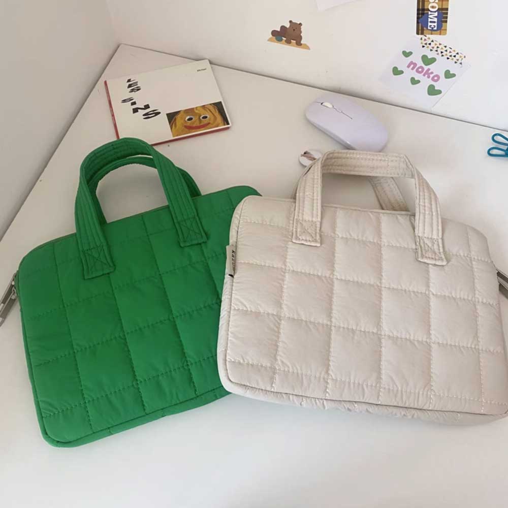 3color block stitch ipad & pc bag