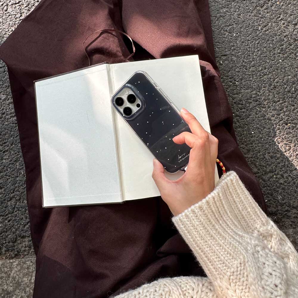 black mini dot iPhone case