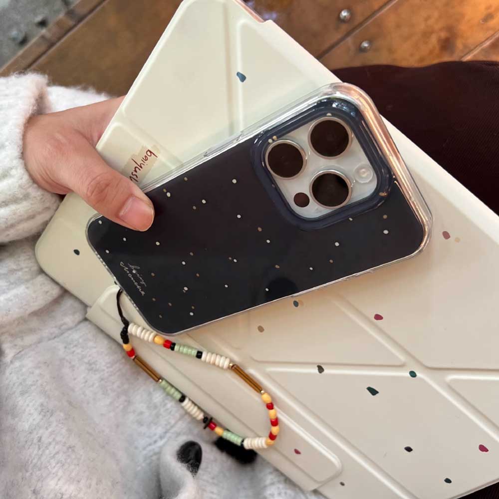 black mini dot iPhone case