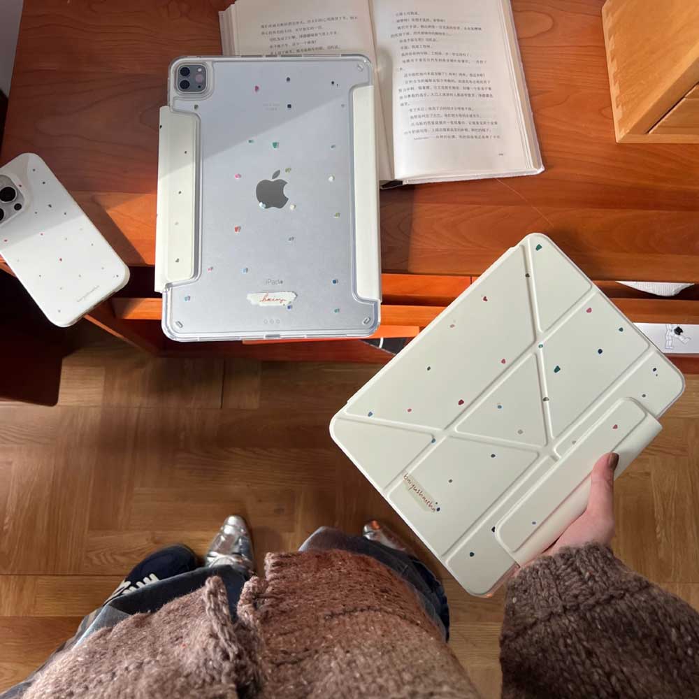 colorful dot iPad case