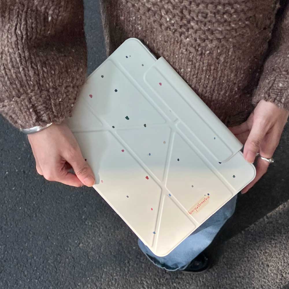 colorful dot iPad case