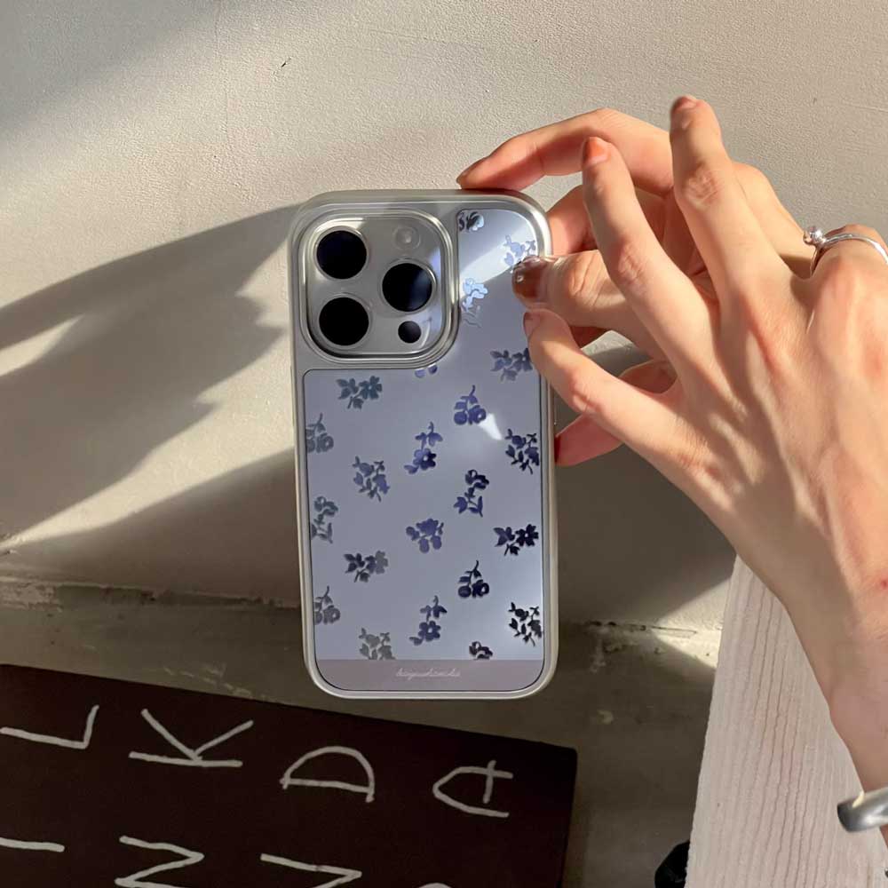 mirror flower iPhone case