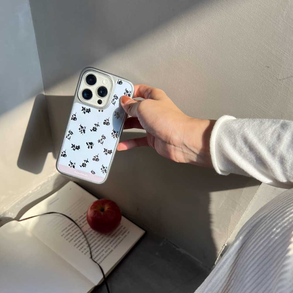 mirror flower iPhone case