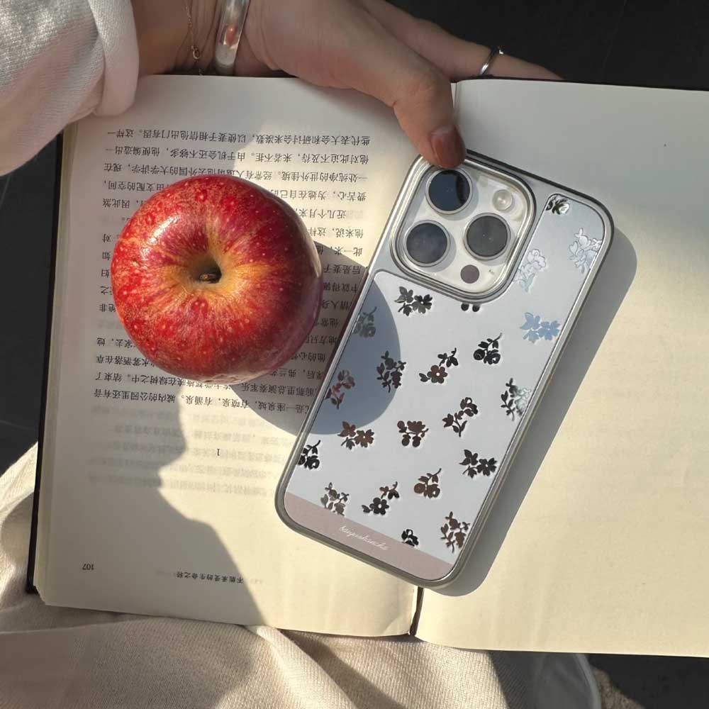 mirror flower iPhone case