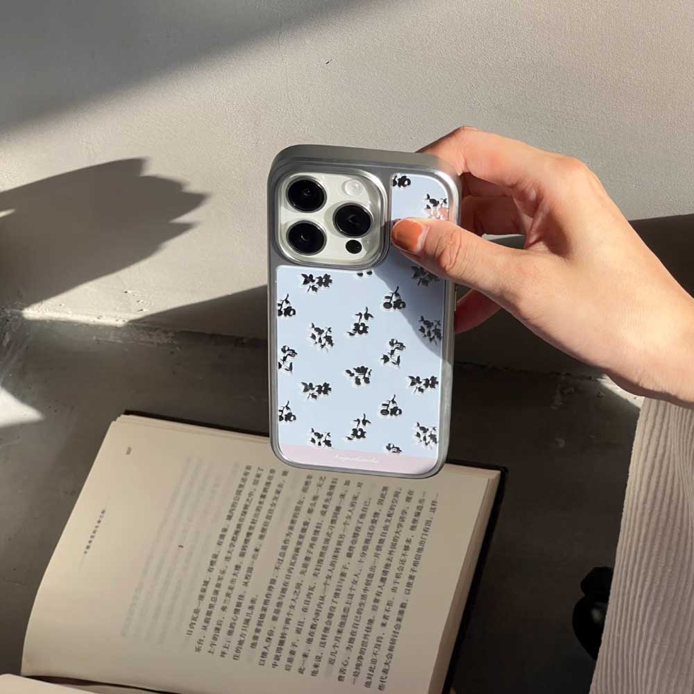 mirror flower iPhone case