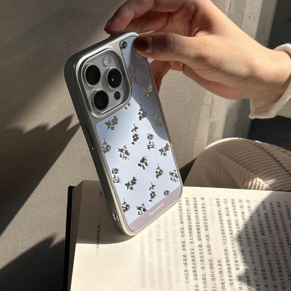 mirror flower iPhone case