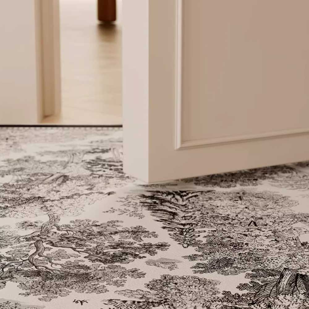 2type black forest door mat