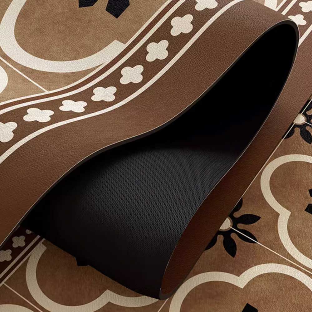 2color retro tile bath mat