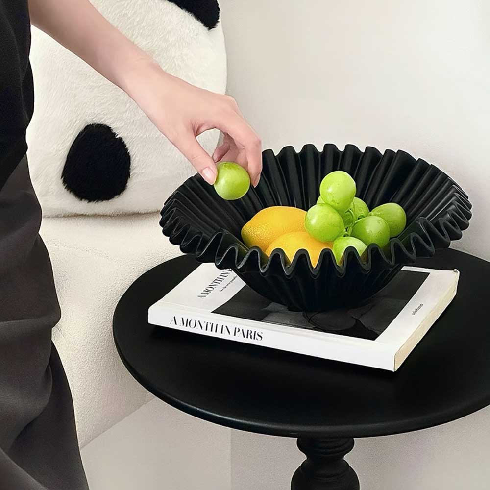 2color pleats fruit tray