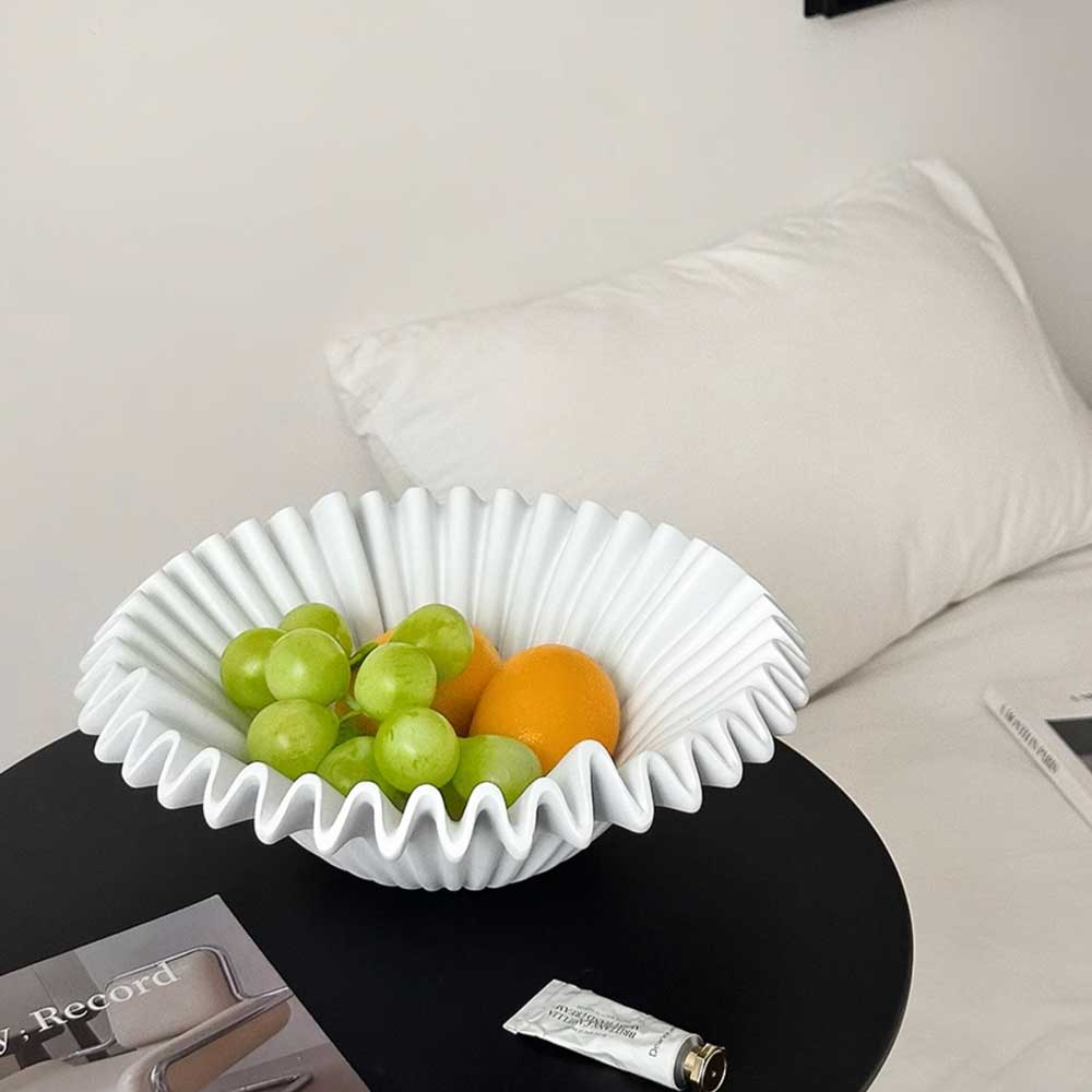 2color pleats fruit tray