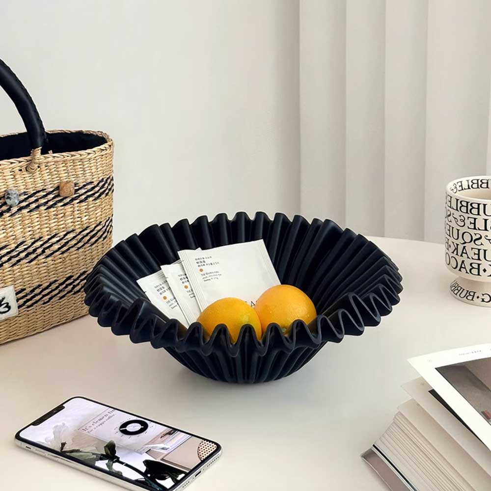 2color pleats fruit tray