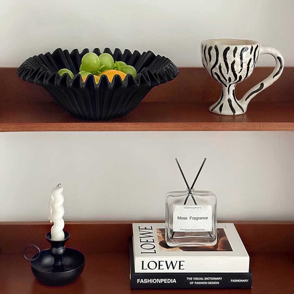 2color pleats fruit tray