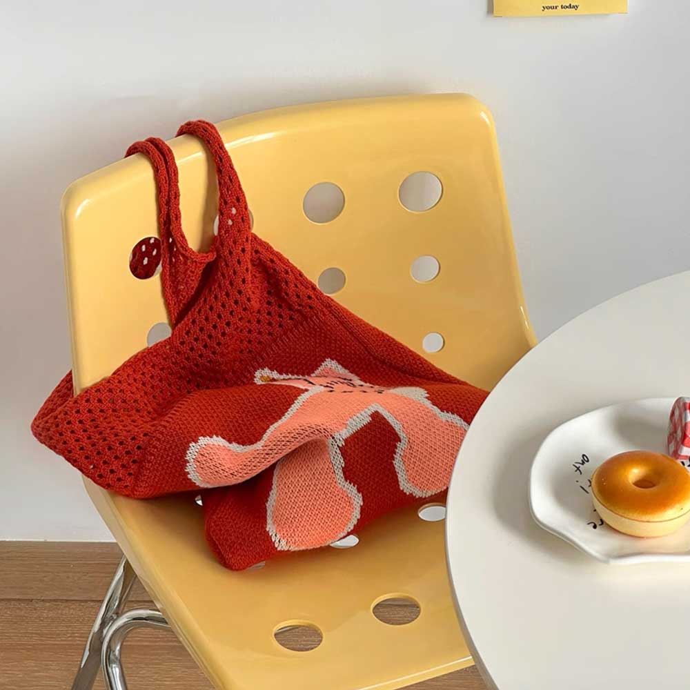 hat dog knit bag