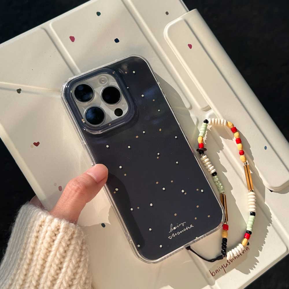 black mini dot iPhone case
