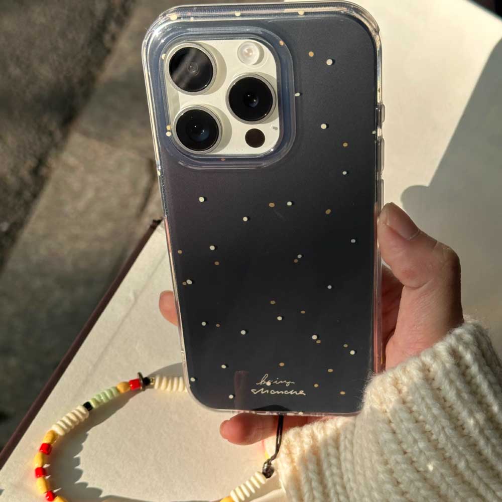 black mini dot iPhone case