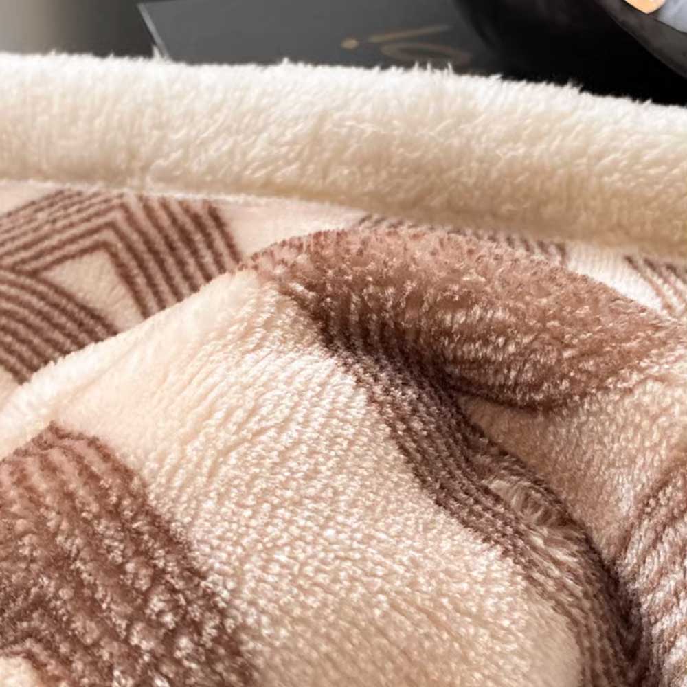 2color chain print blanket