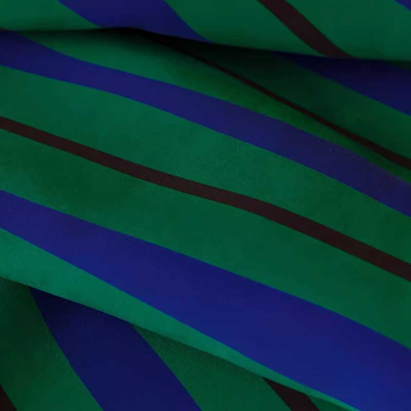 4color retro stripe round cushion