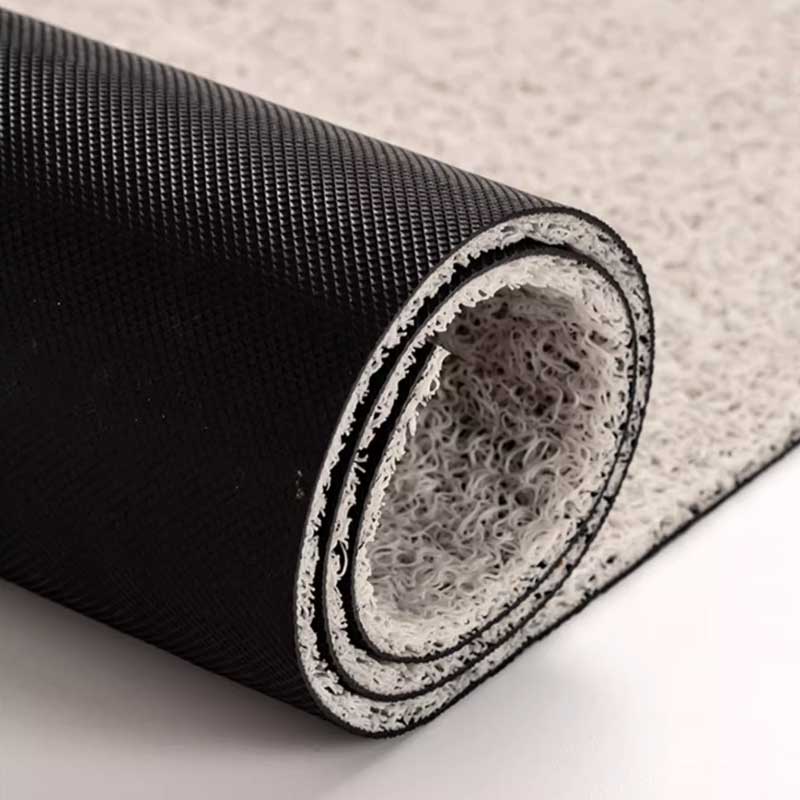 4color retro stripe PVC door mat