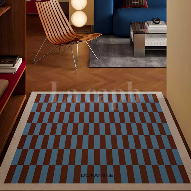 retro check door mat (4colors)