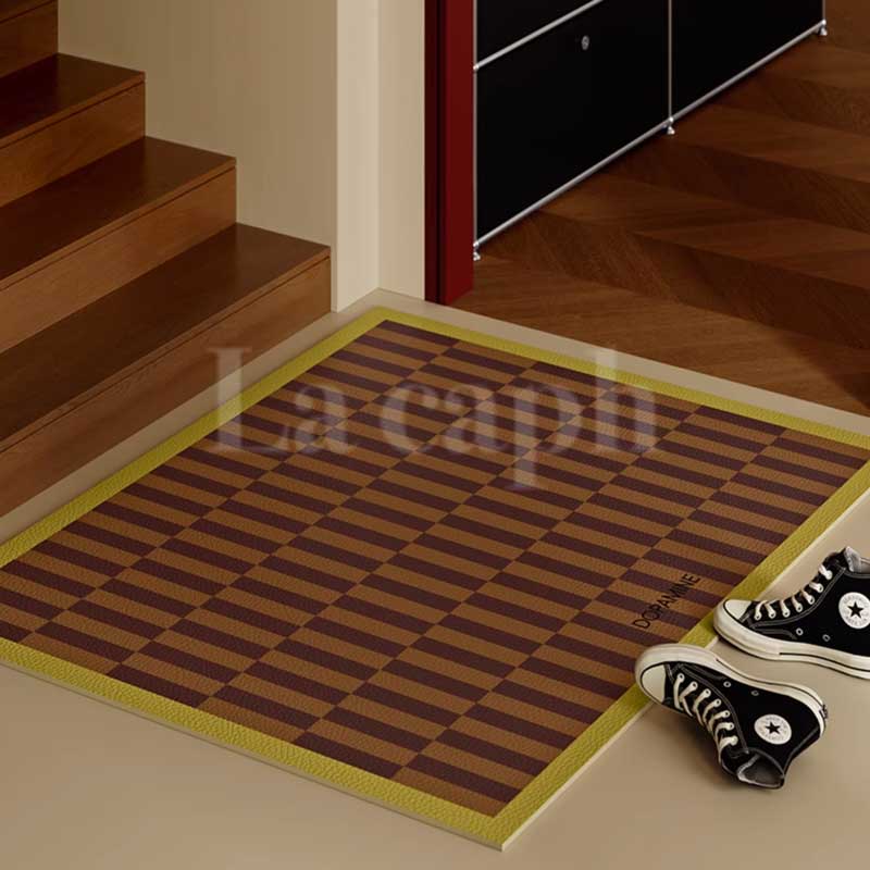 retro check door mat (4colors)