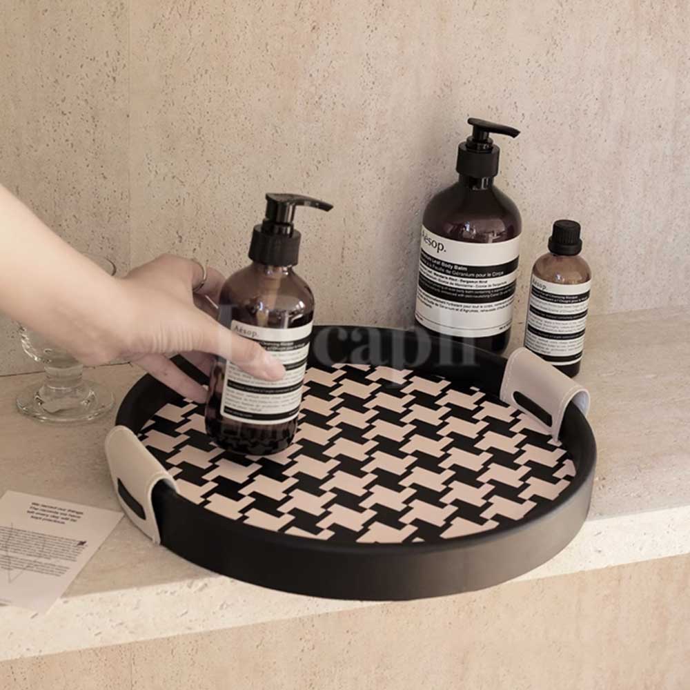 monotone circle rotate tray