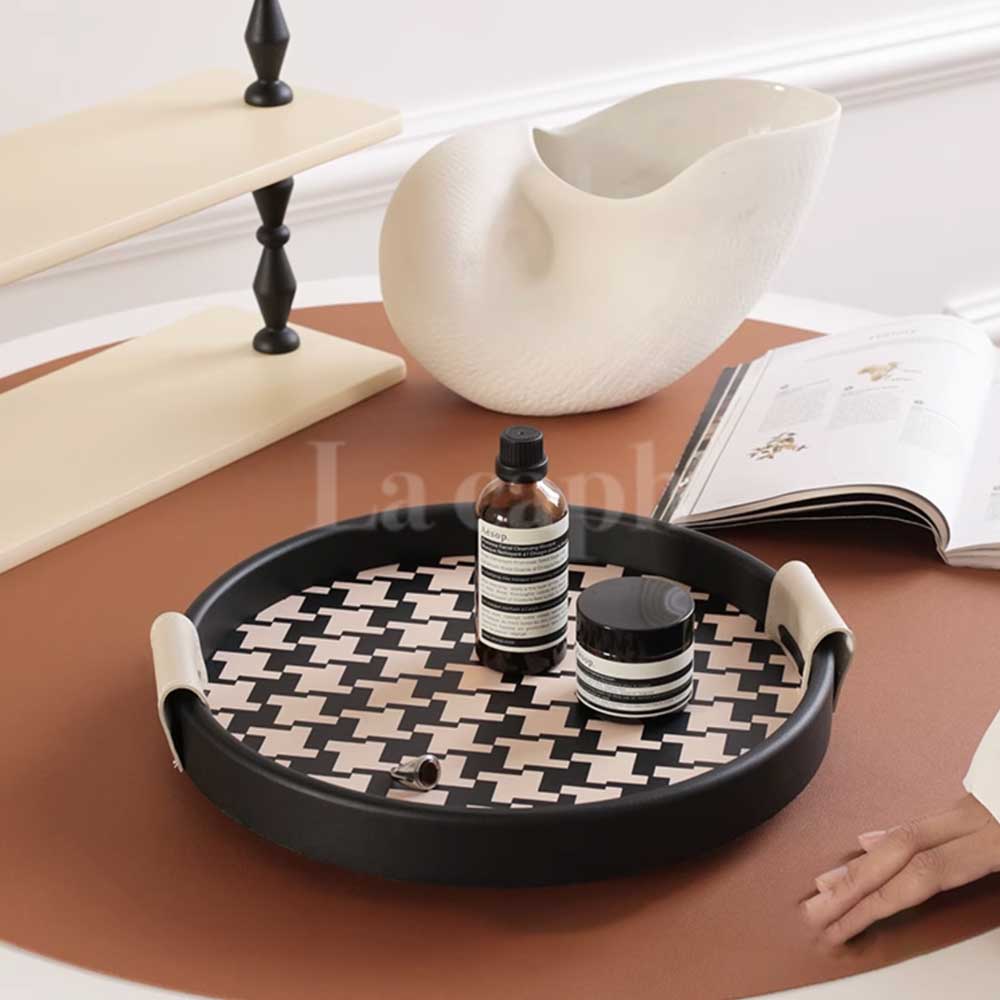monotone circle rotate tray