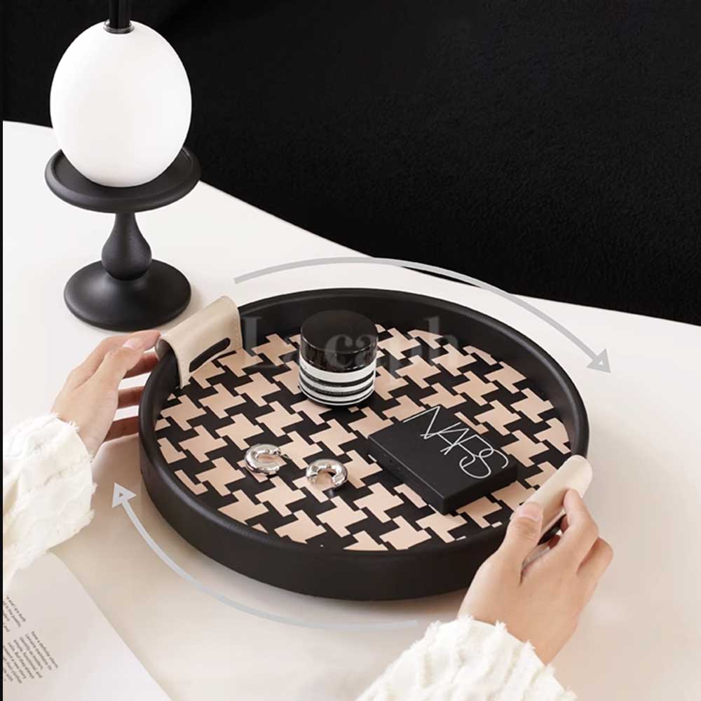 monotone circle rotate tray