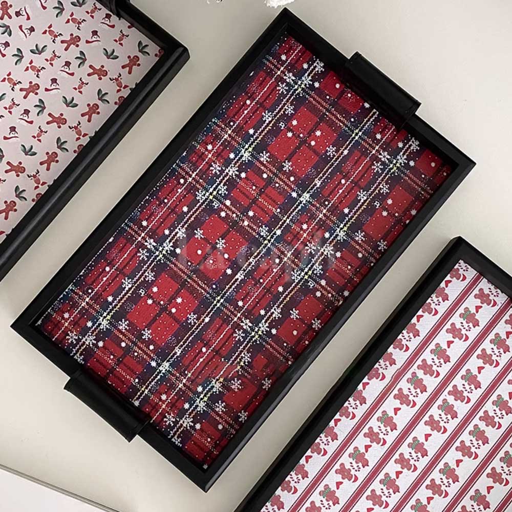 winter pattern tray (4designs)