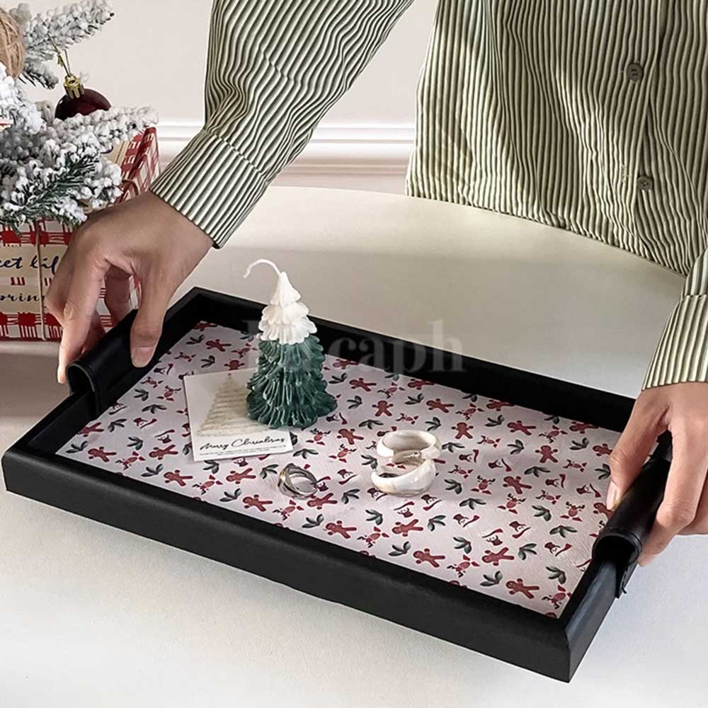 winter pattern tray (4designs)