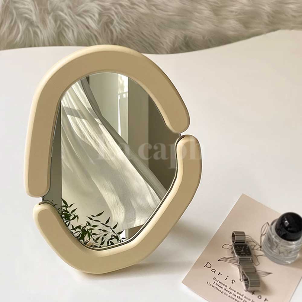 wood edge mirror