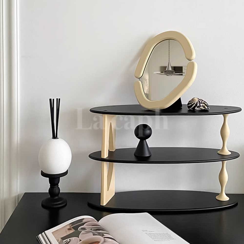 wood edge mirror