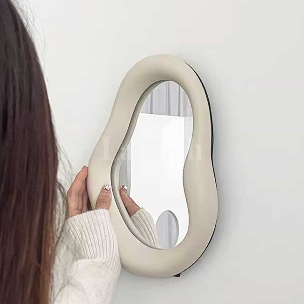 milky white ear mirror