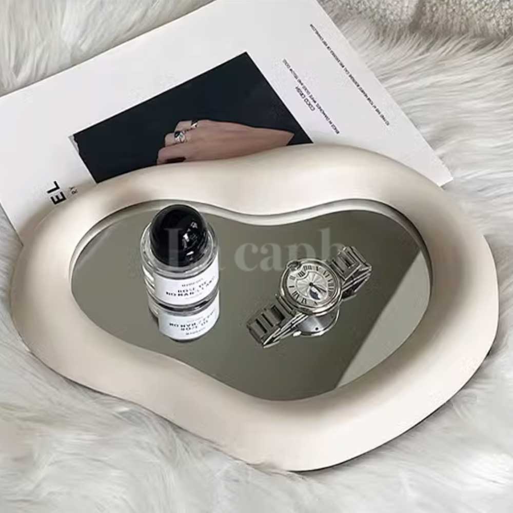 milky white ear mirror