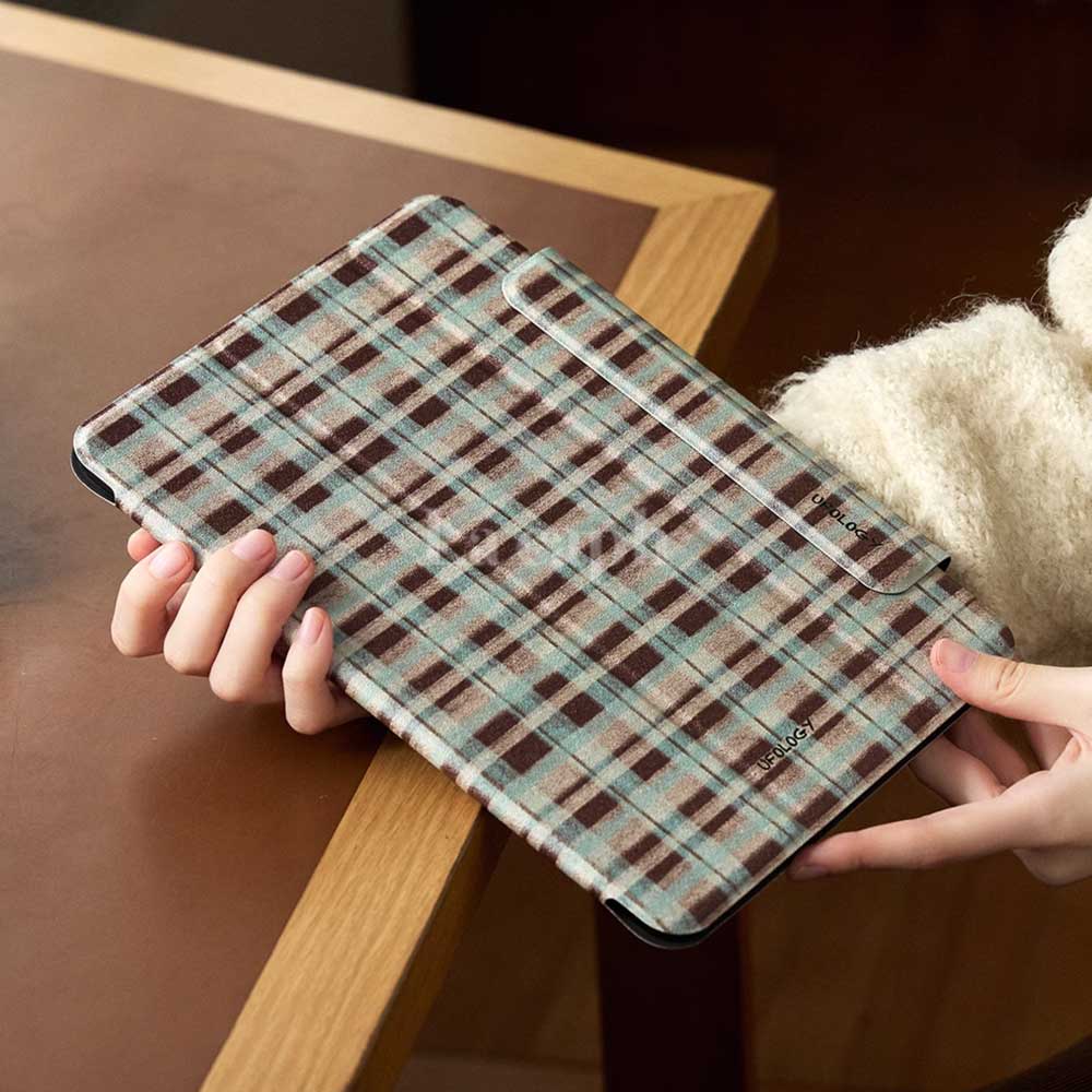 winter check iPad case