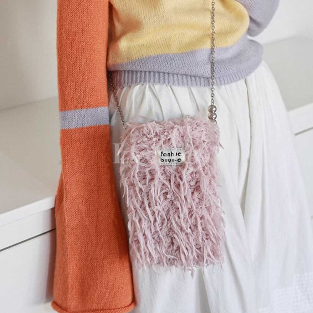 fluffy charm iPhone bag (4colors)