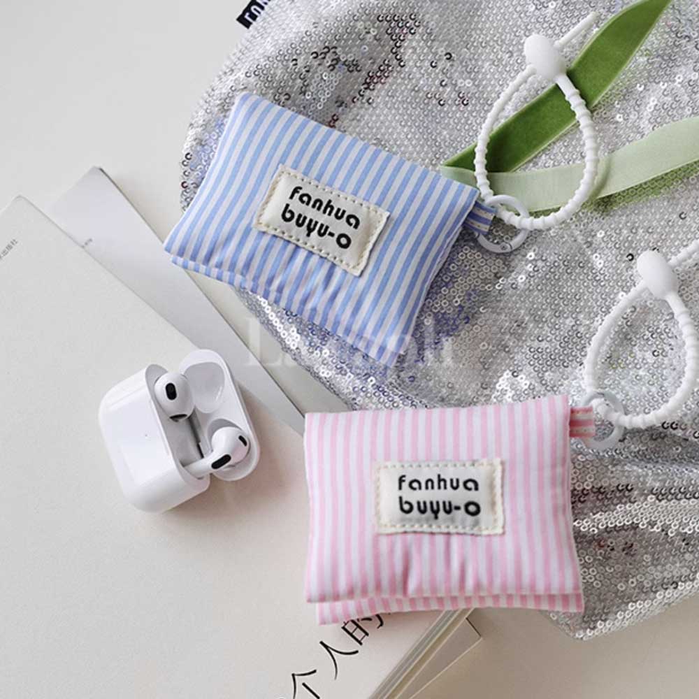 mini stripe Airpods case bag (5colors)